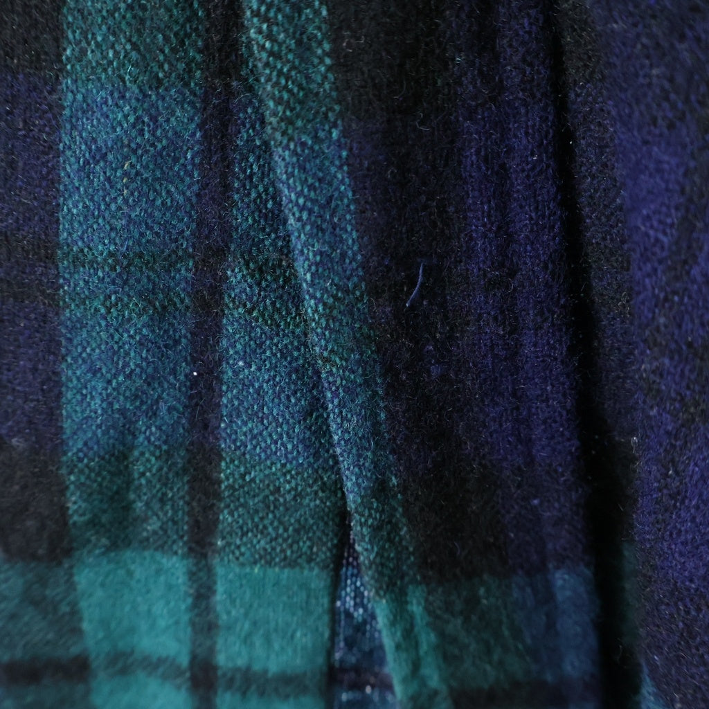 VINTAGE(ヴィンテージ) 70S VINTAGE BELLMONT L/S BOARD SHIRT ヴィンテージ ベルモント チェック柄 長袖ボードシャツ ウールシャツ グリーン/ブルー