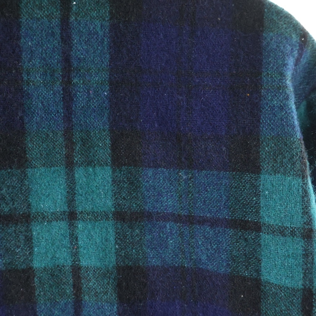VINTAGE(ヴィンテージ) 70S VINTAGE BELLMONT L/S BOARD SHIRT ヴィンテージ ベルモント チェック柄 長袖ボードシャツ ウールシャツ グリーン/ブルー