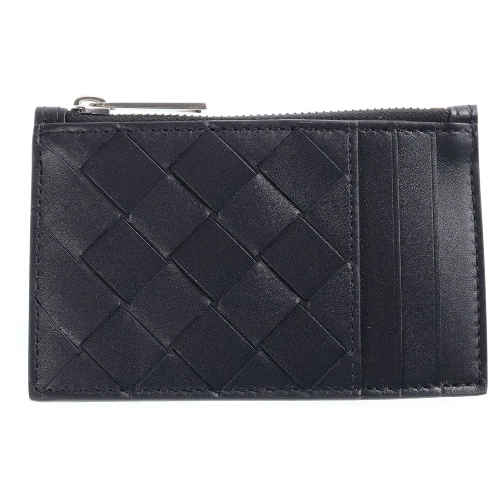 BOTTEGA VENETA(ボッテガヴェネタ) イントレチャート レザーフラグメントケース カードケース ブラック 814706 VCPQ3 8803