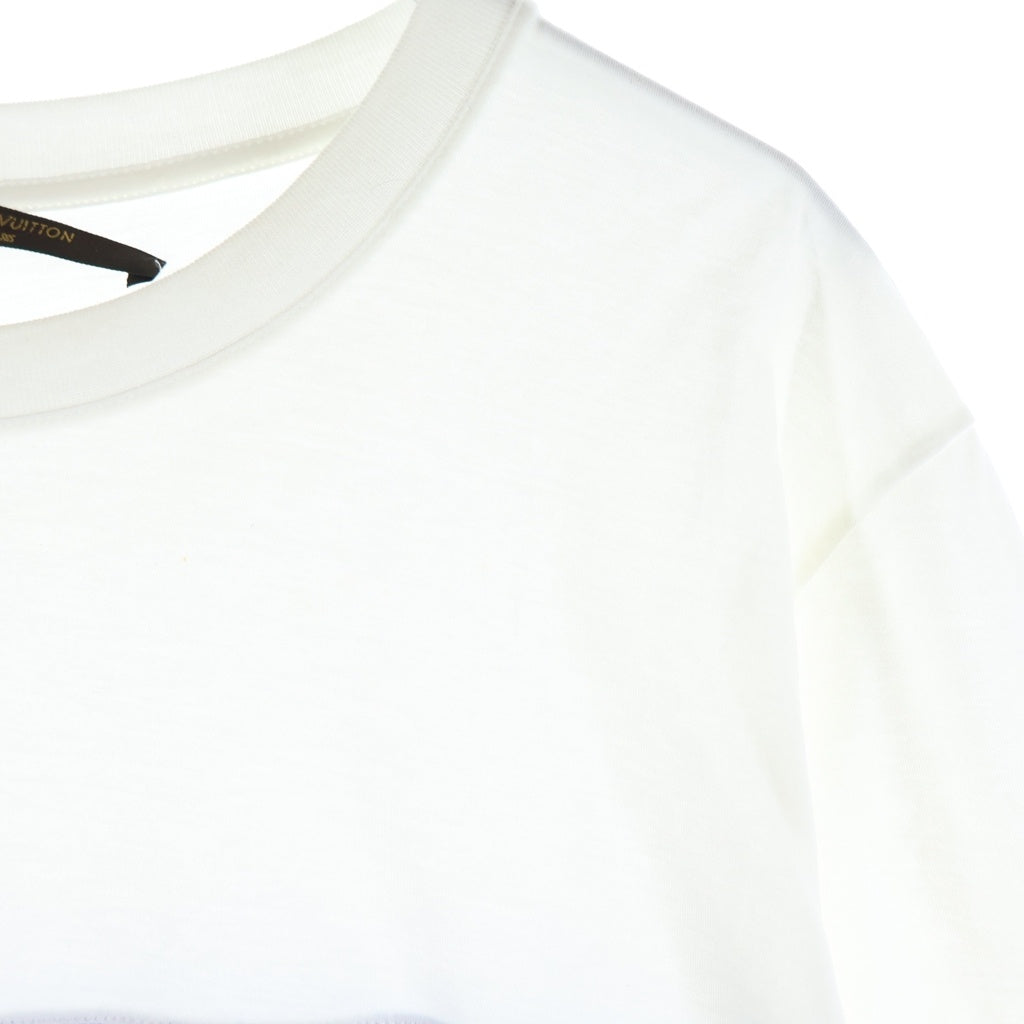 LOUIS VUITTON(ルイヴィトン) 14SS LVモノグラム フロントバンダナTシャツ 半袖クルーネックカットソー ホワイト/ブルー RM141 H5JR71 JEZ