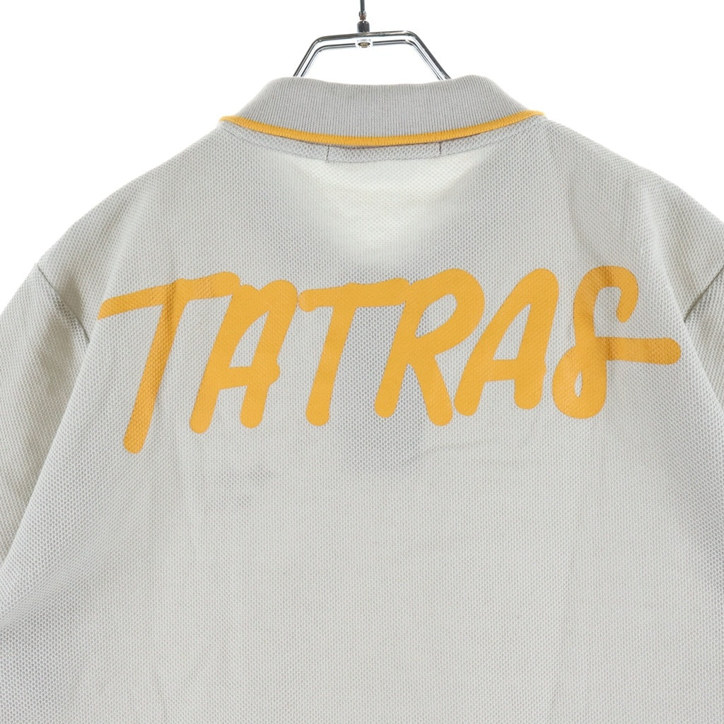 TATRAS(タトラス) 22SS 胸ロゴ刺繍 半袖ポロシャツ グレー MTAT22S8203-M
