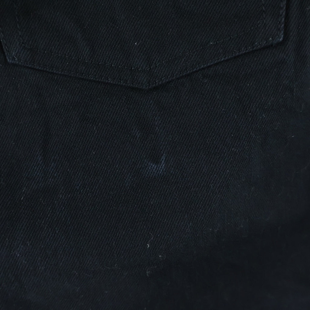 CHROME HEARTS(クロムハーツ) FLARE DNM PANTS CRS BTN クロスボタン フレアデニムパンツ ブラック