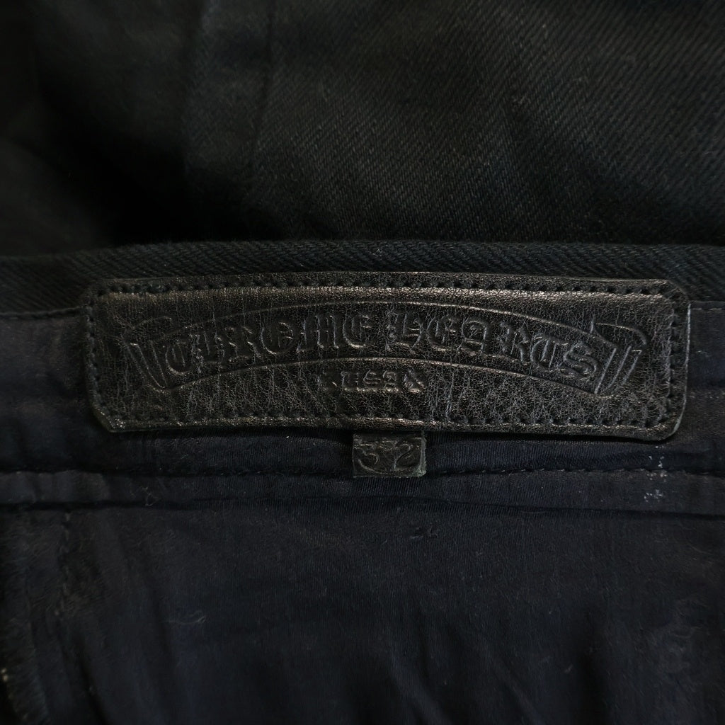 CHROME HEARTS(クロムハーツ) FLARE DNM PANTS CRS BTN クロスボタン フレアデニムパンツ ブラック