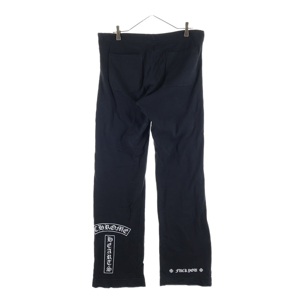 CHROME HEARTS(クロムハーツ) OLD CROSS SWEATPANTS オールド クロスロゴプリント スウェットパンツ ブラック