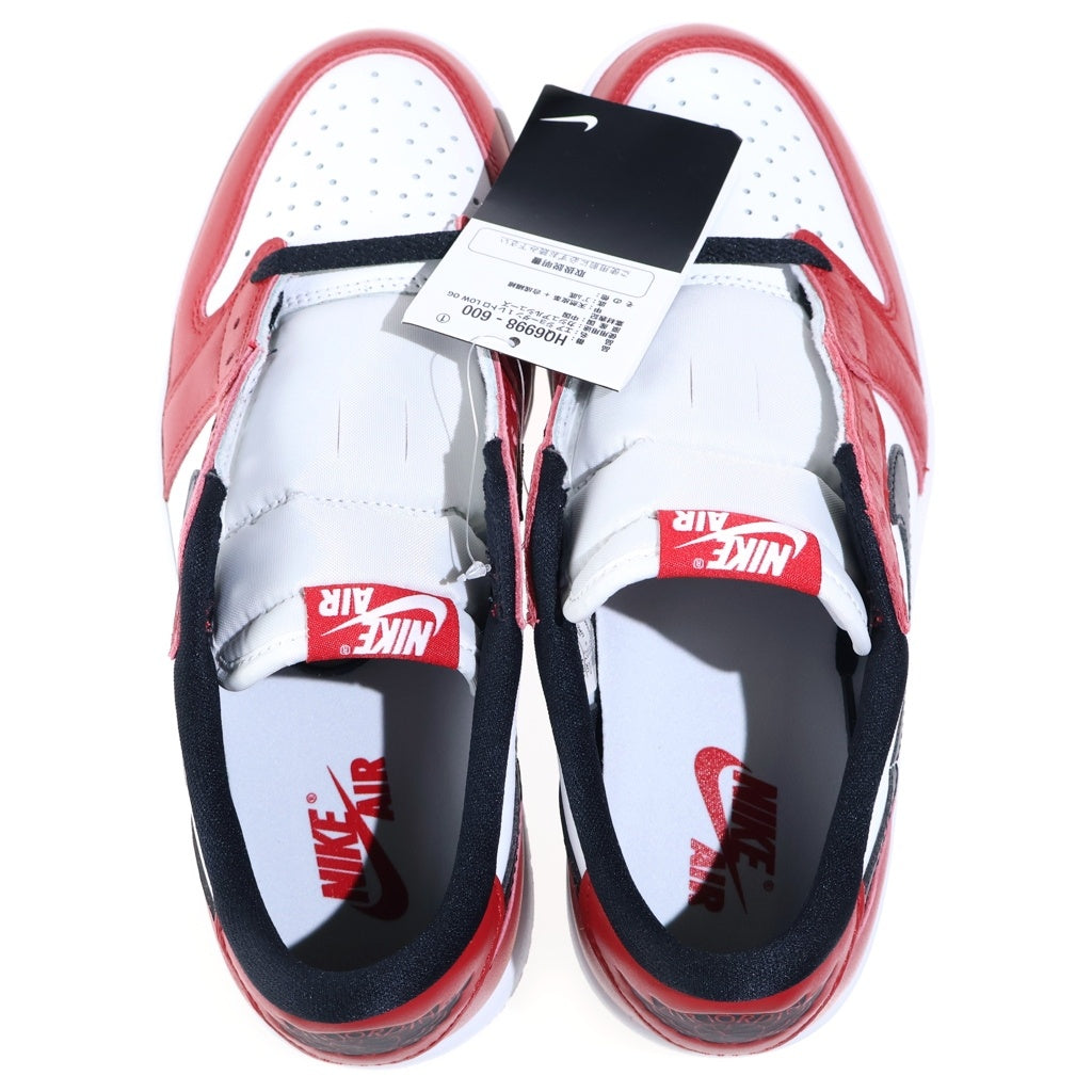 NIKE(ナイキ) AIR JORDAN 1 RETRO LOW OG CHICAGO エアジョーダン レトロ シカゴ ローカットスニーカー レッド/ホワイト US8.5/26.5cm HQ6998-600