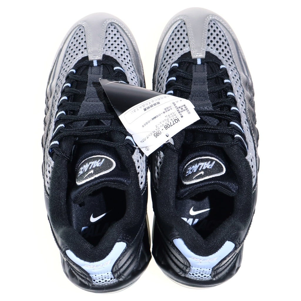 NIKE(ナイキ) ×PALACE SKATEBOARDS AIR MAX 95 BIG BUBBLE METALLIC SILVER/ALUMINUM パレススケートボーディング エアマックス ビッグバブル ローカットスニーカー US8/26cm IQ7708-095