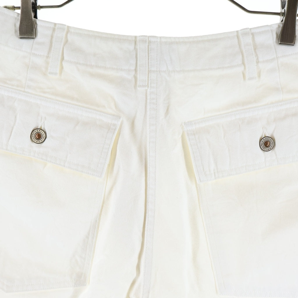 HERILL(ヘリル) 23SS DUCK UTILITY SHORTS ユーテリティ ダック ハーフパンツ ショーツ ホワイト 23-030-HL-8130-1