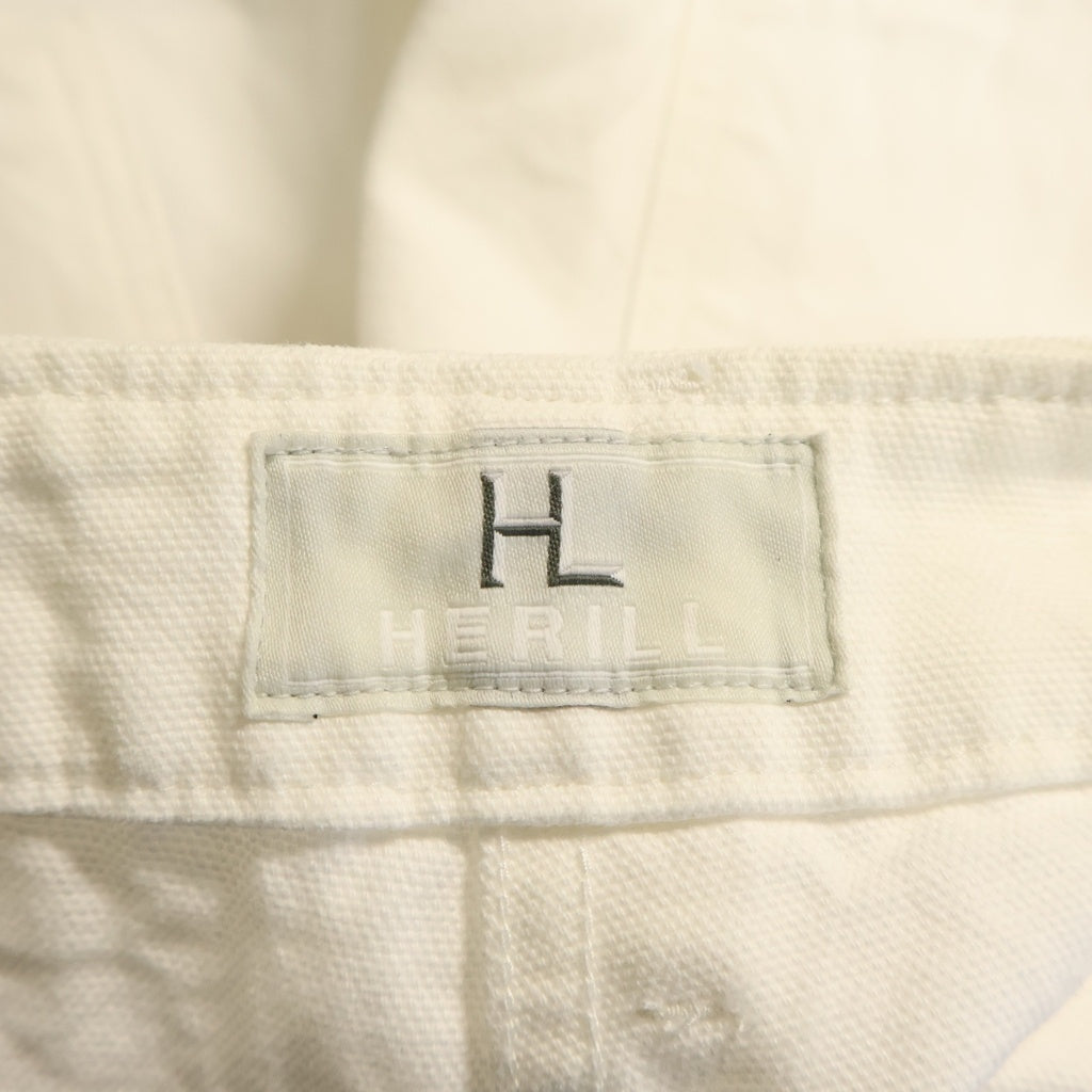 HERILL(ヘリル) 23SS DUCK UTILITY SHORTS ユーテリティ ダック ハーフパンツ ショーツ ホワイト 23-030-HL-8130-1