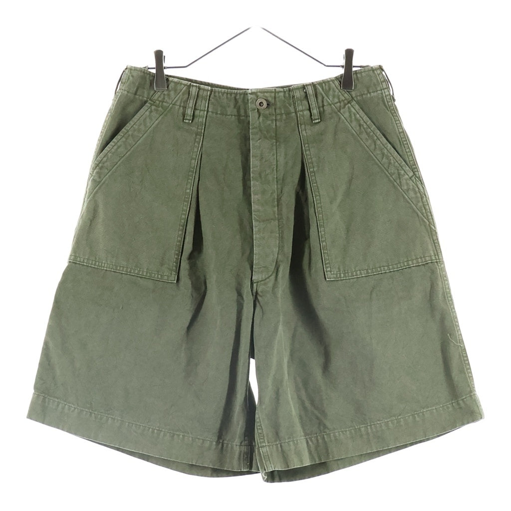 HERILL(ヘリル) 23SS DUCK UTILITY SHORTS ユーテリティ ダック ハーフパンツ ショーツ カーキ 23-030-HL-8130-1