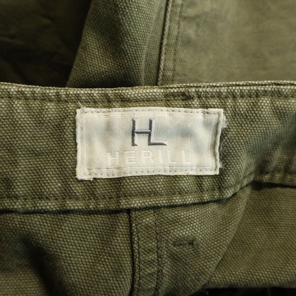 HERILL(ヘリル) 23SS DUCK UTILITY SHORTS ユーテリティ ダック ハーフパンツ ショーツ カーキ 23-030-HL-8130-1