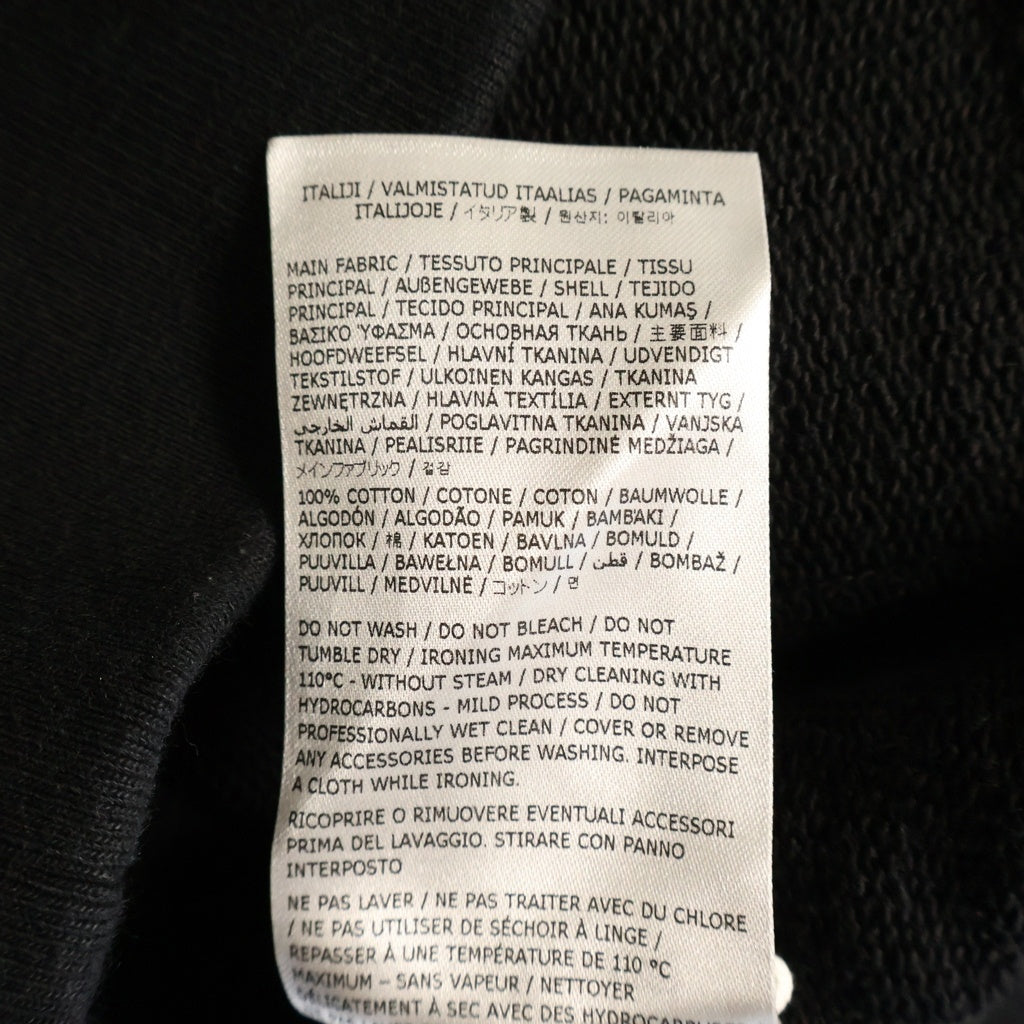 JIL SANDER +(ジルサンダープラス) 23SS コットン プルオーバースウェットパーカー フーディー ブラック J47GU0105 J20039