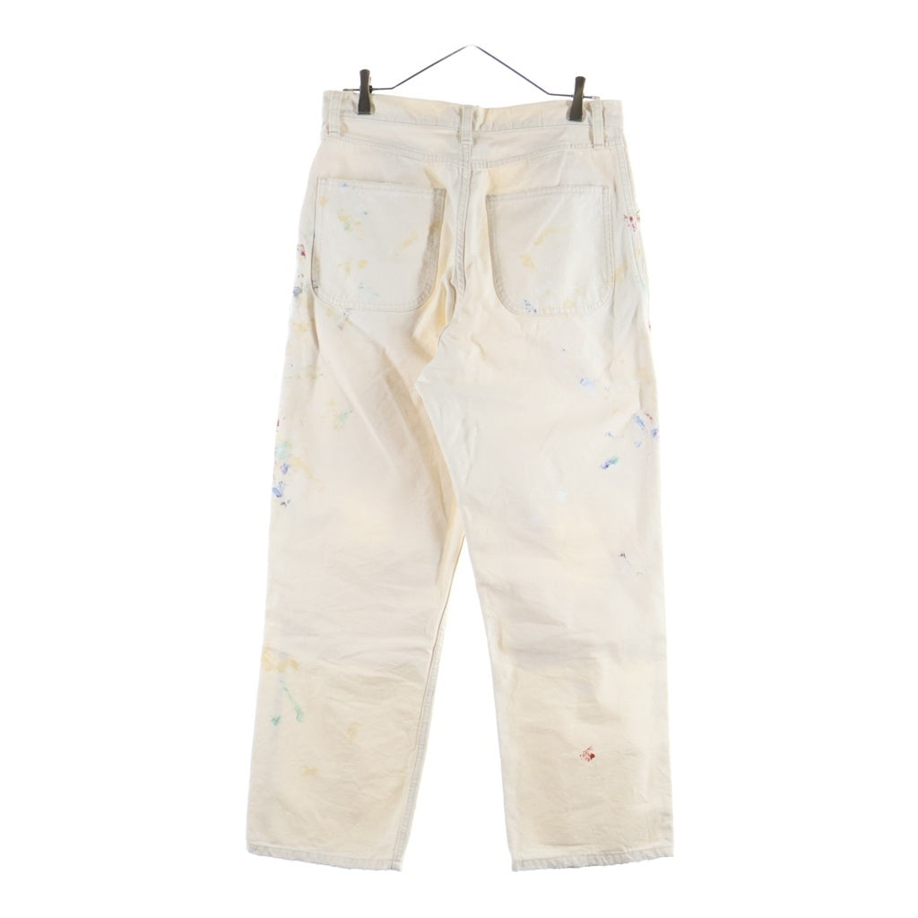 HERILL(ヘリル) 25SS SPLASH PAINTERPANTS スプラッシュ ペイント加工 ペインターパンツ ホワイト 25-030-HL-8070-10