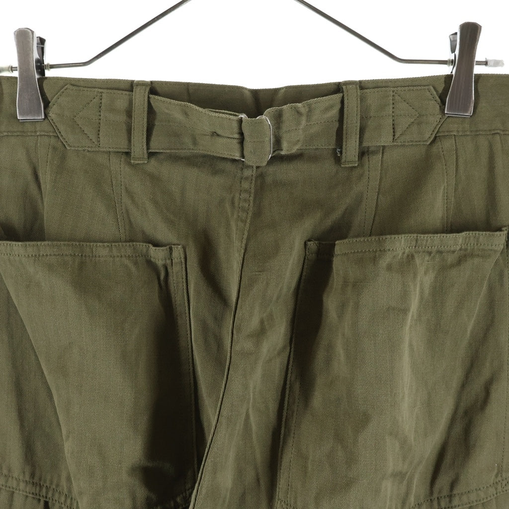 MAATEE&SONS(マーティーアンドサンズ) 25SS MILITARY DENIM ミリタリー ストライプ デニムパンツ カーキ MT5103-0215B