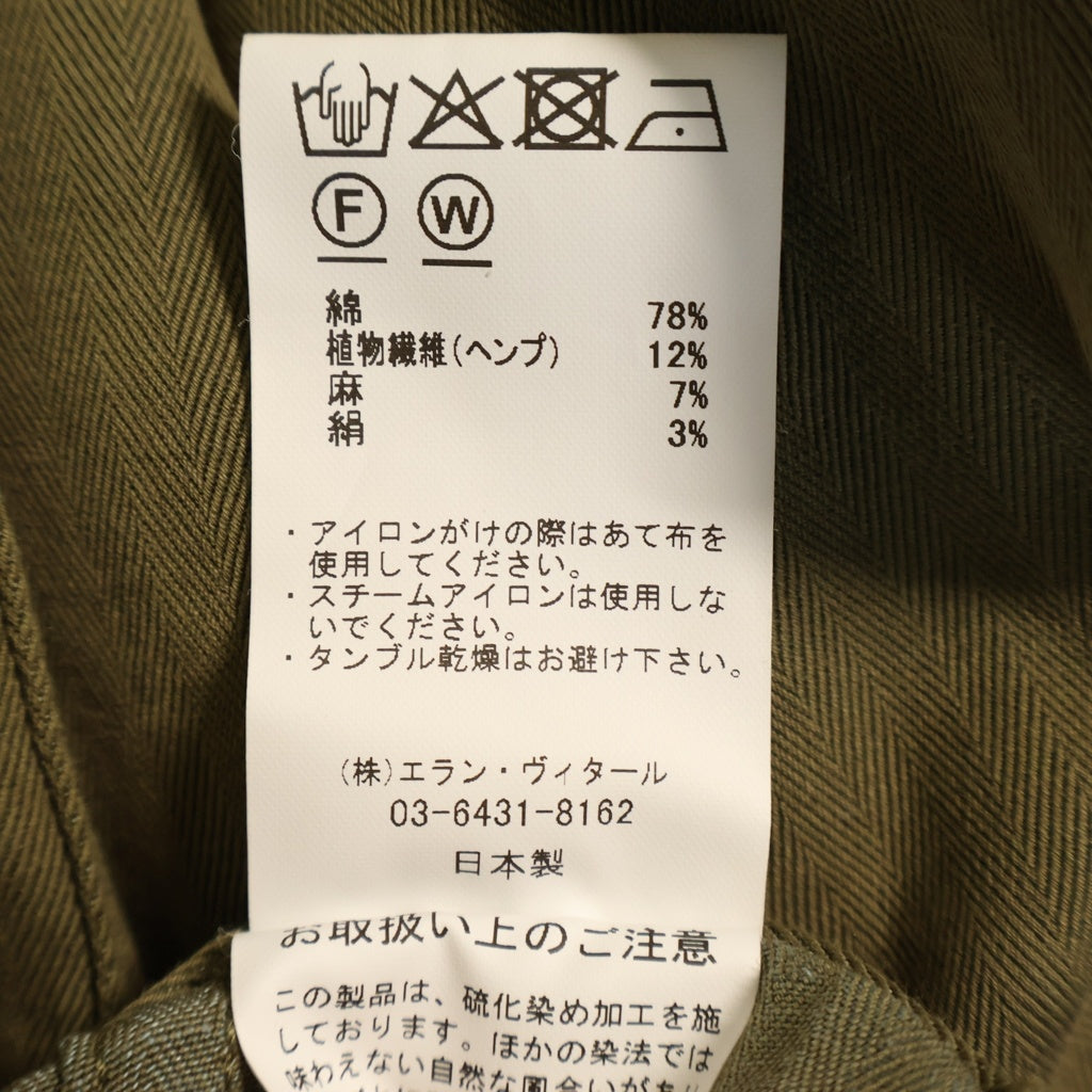 MAATEE&SONS(マーティーアンドサンズ) 25SS MILITARY DENIM ミリタリー ストライプ デニムパンツ カーキ MT5103-0215B