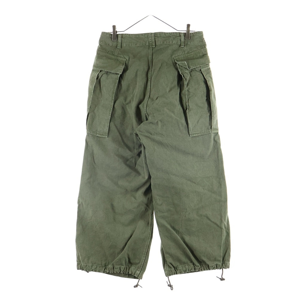 HERILL(ヘリル) DUCK CARGOPANTS ダック ワイドカーゴパンツ カーキ 22-030-HL-8020-3