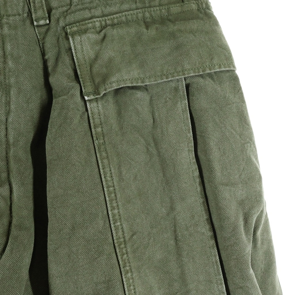 HERILL(ヘリル) DUCK CARGOPANTS ダック ワイドカーゴパンツ カーキ 22-030-HL-8020-3