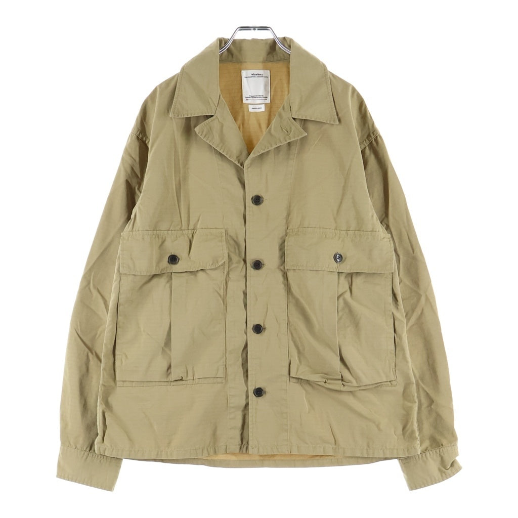 VISVIM(ヴィスヴィム) 20SS DOMAINE SHIRT L/S ドメイン ナイロン混 シャツジャケット ベージュ 0120105011013