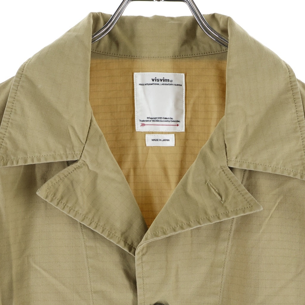 VISVIM(ヴィスヴィム) 20SS DOMAINE SHIRT L/S ドメイン ナイロン混 シャツジャケット ベージュ 0120105011013