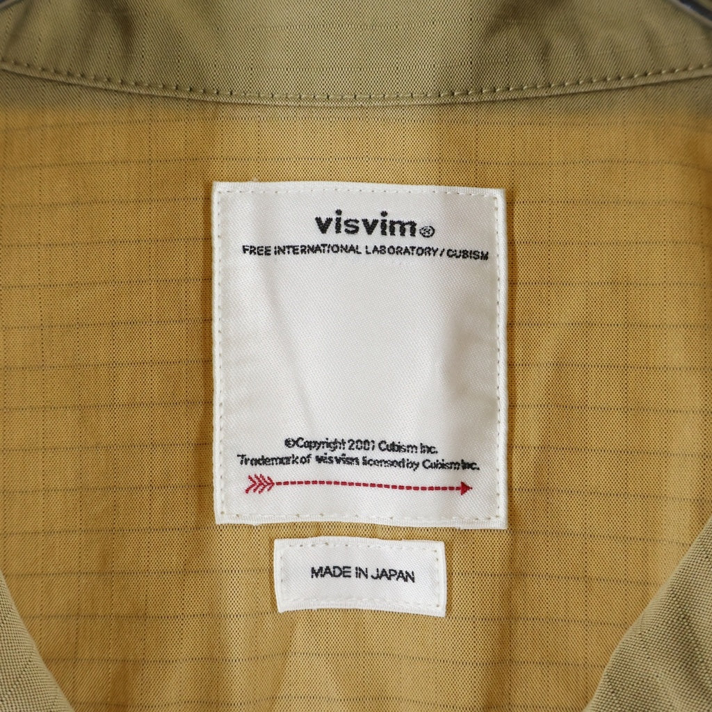 VISVIM(ヴィスヴィム) 20SS DOMAINE SHIRT L/S ドメイン ナイロン混 シャツジャケット ベージュ 0120105011013
