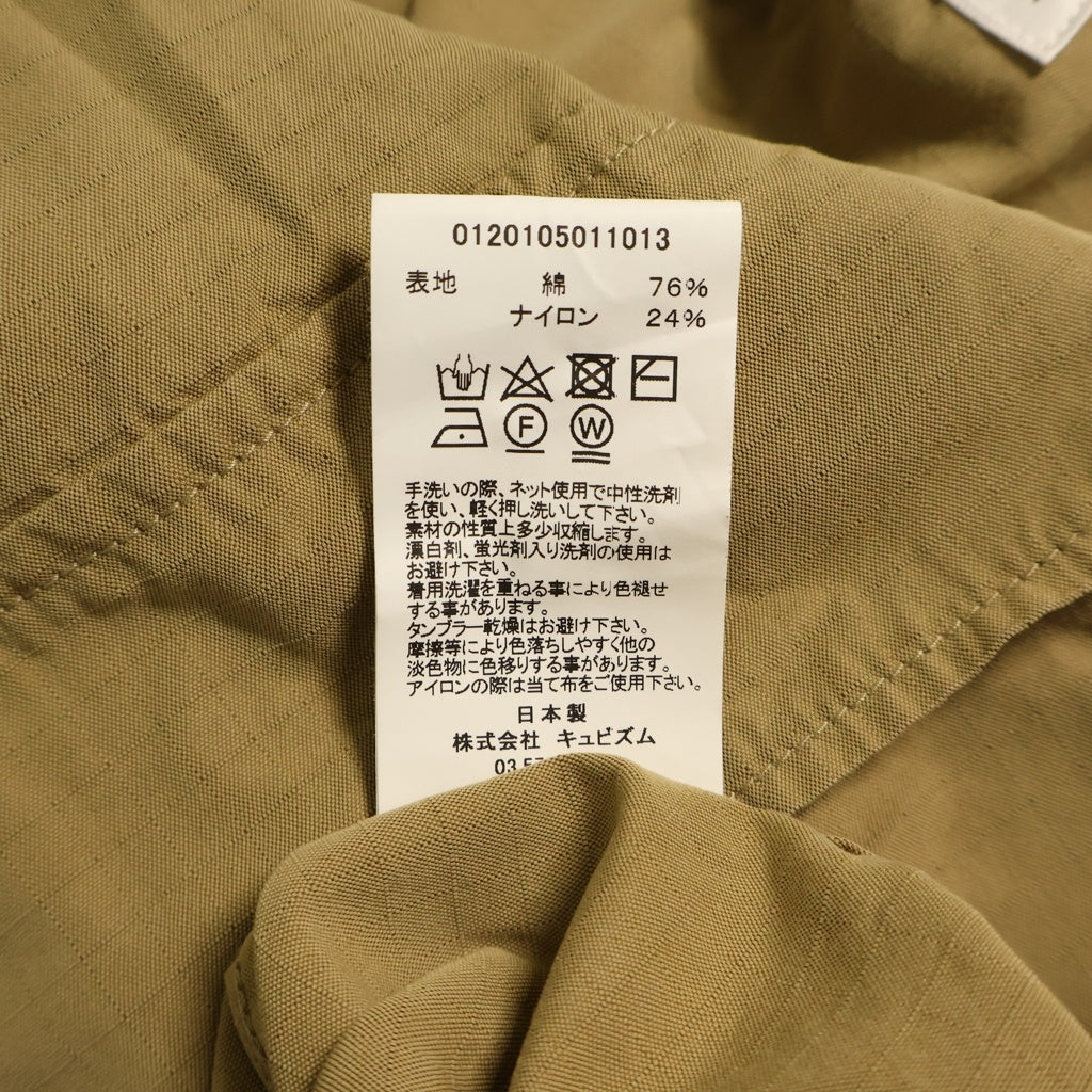VISVIM(ヴィスヴィム) 20SS DOMAINE SHIRT L/S ドメイン ナイロン混 シャツジャケット ベージュ 0120105011013