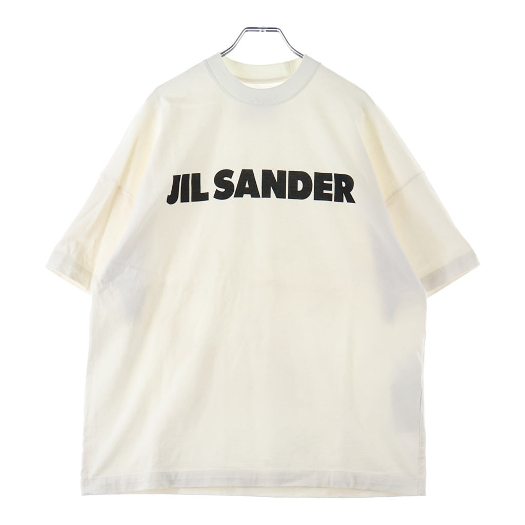 JIL SANDER(ジルサンダー) オーバーサイズド ロゴプリントTシャツ 半袖カットソー ホワイト JSMS707045