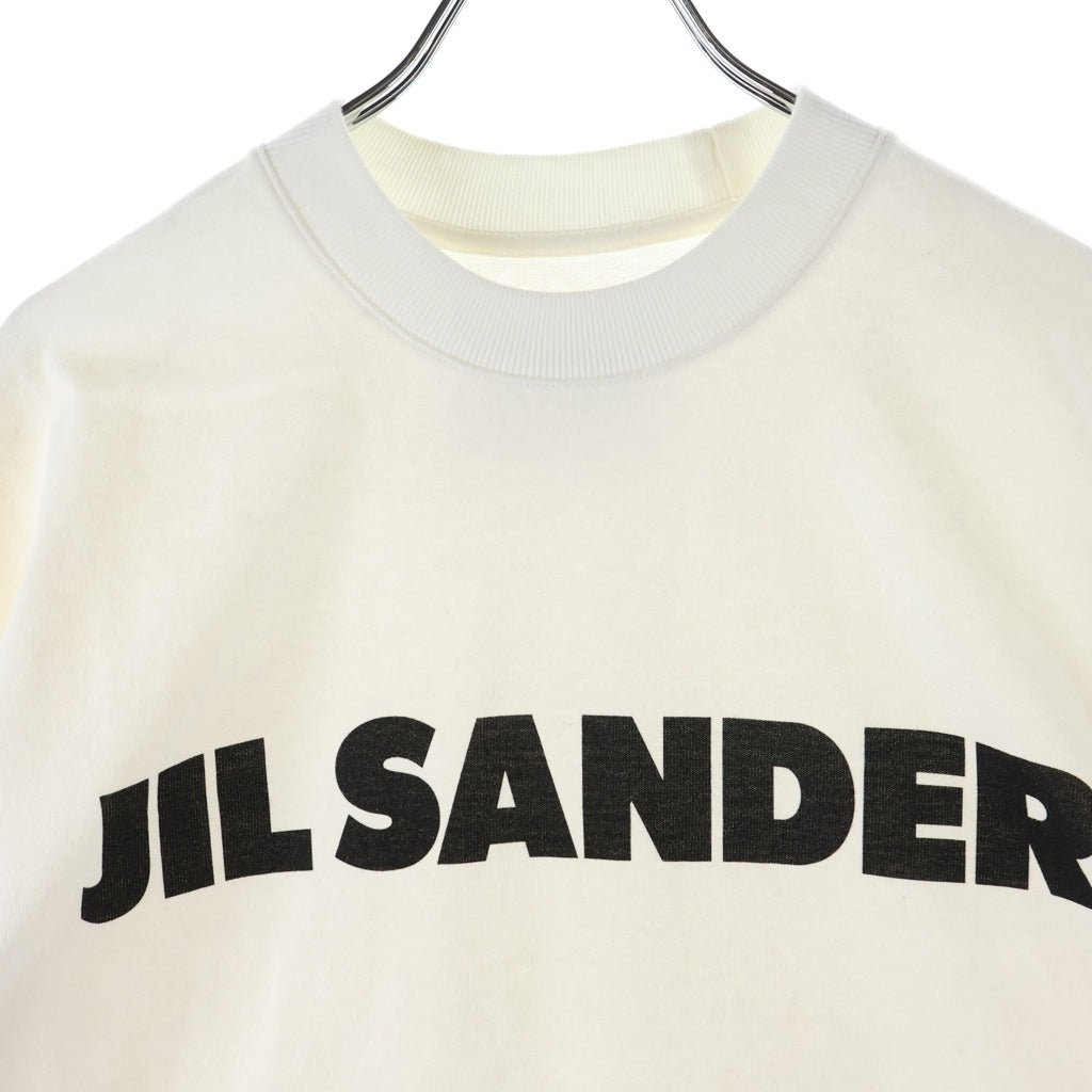 JIL SANDER(ジルサンダー) オーバーサイズド ロゴプリントTシャツ 半袖カットソー ホワイト JSMS707045