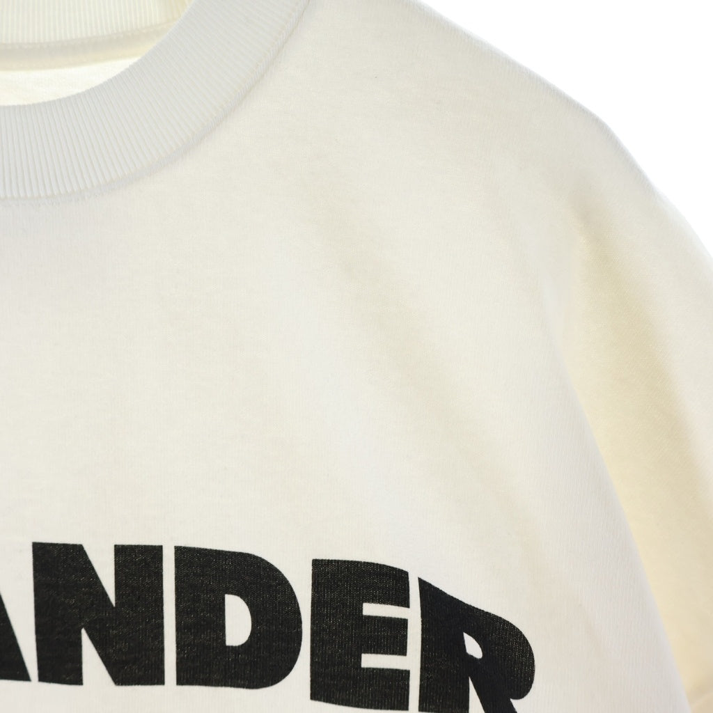 JIL SANDER(ジルサンダー) オーバーサイズド ロゴプリントTシャツ 半袖カットソー ホワイト JSMS707045