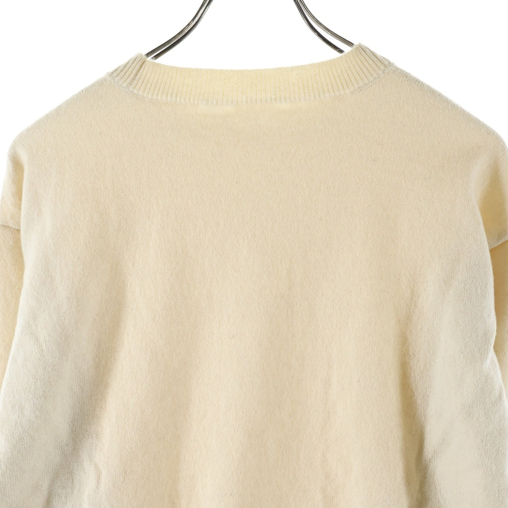 Yonetomi(ヨネトミ) RIGID CASHMERE KNIT リジッド カシミヤ ニットセーター アイボリー 95-224-017