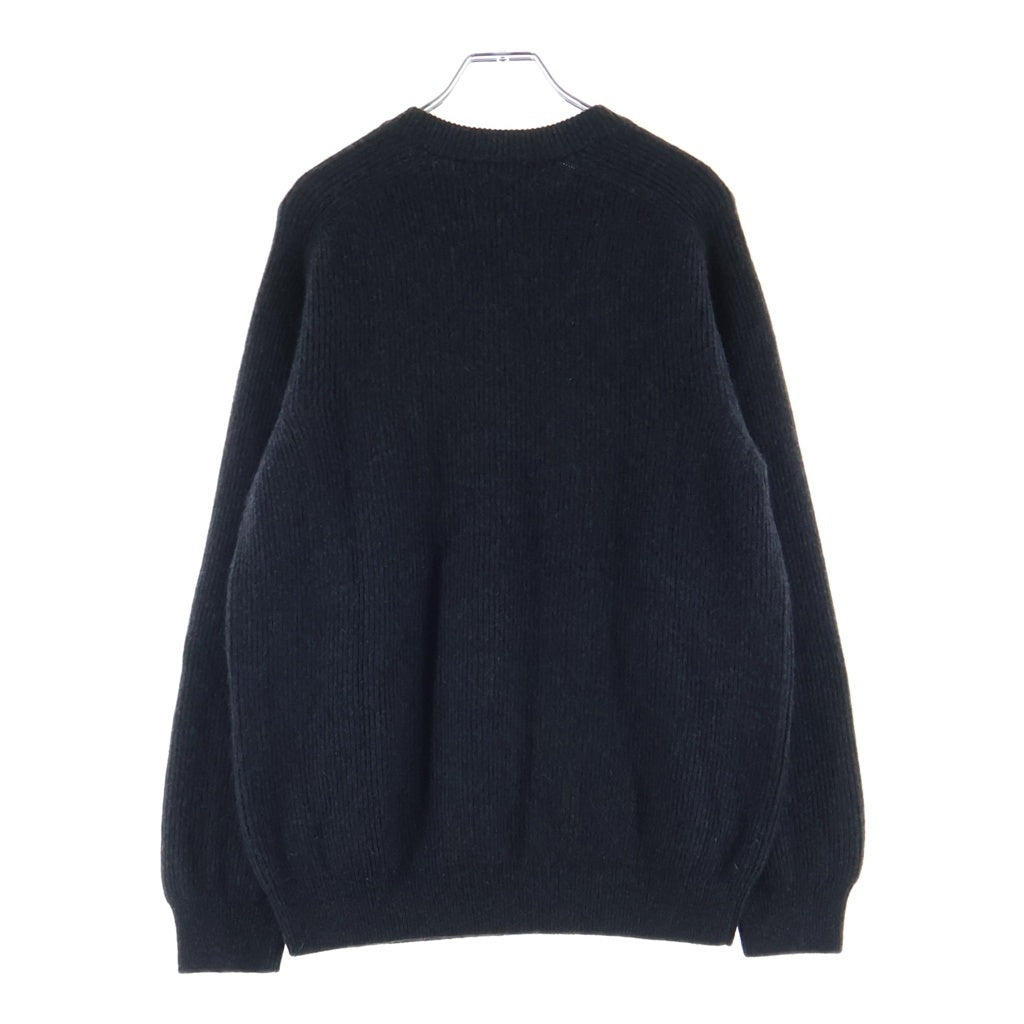 BATONER(バトナ―) INNOCENT CASHMERE CREW NECK イノセント カシミヤ クルーネック ニットセーター ブラック BN-FU-007