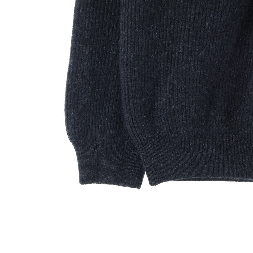 BATONER(バトナ―) INNOCENT CASHMERE CREW NECK イノセント カシミヤ クルーネック ニットセーター ブラック BN-FU-007