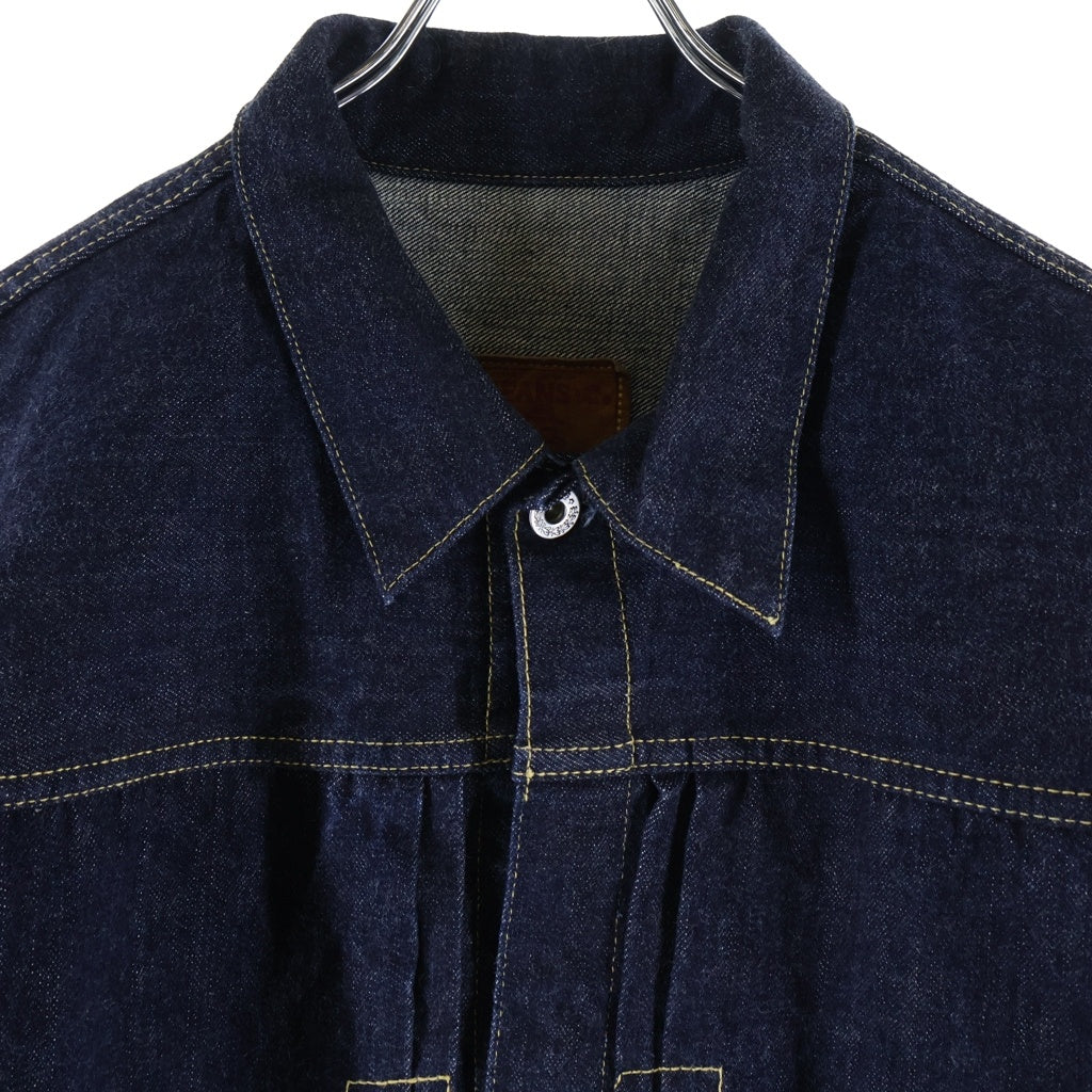 TCB JEANS(ティーシービー ジーンズ) 大戦モデル 1st ファースト サンプリング Tバック シンチバック付きデニムジャケット インディゴ