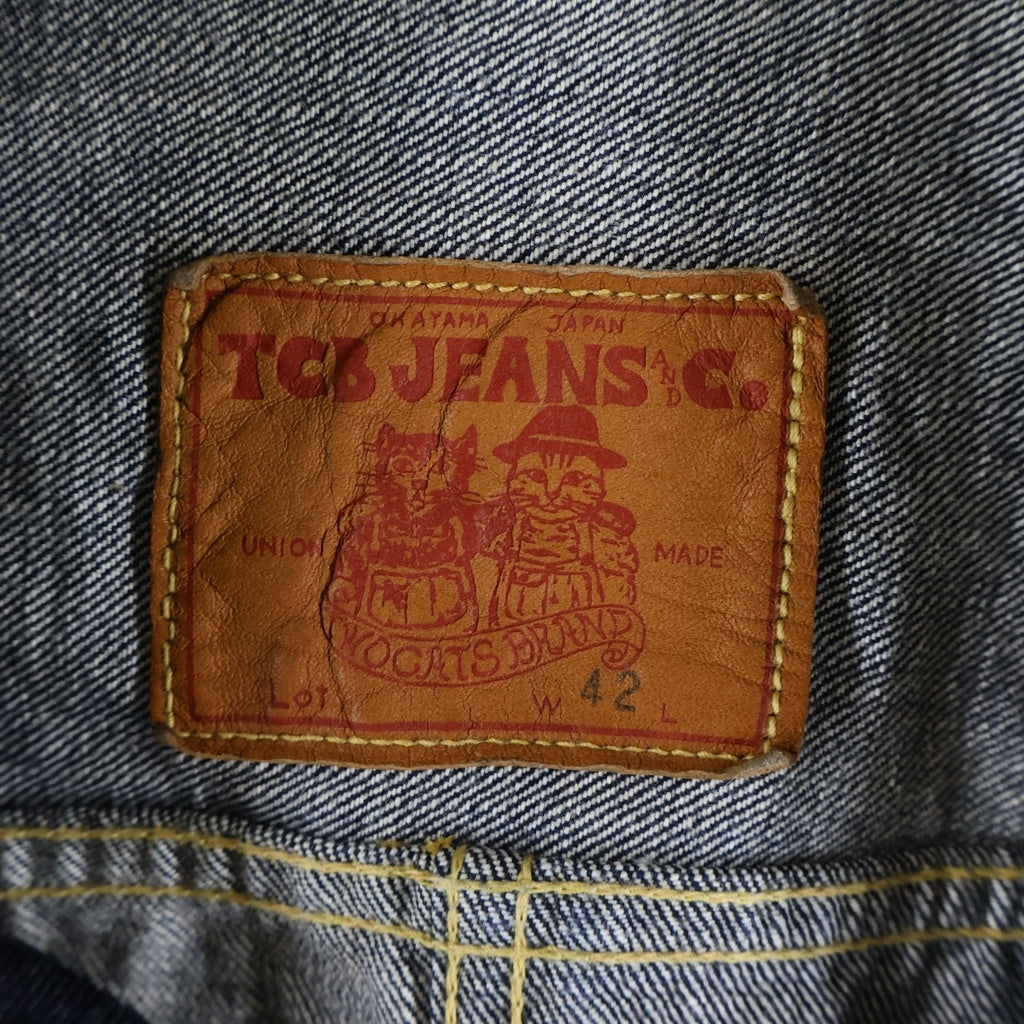 TCB JEANS(ティーシービー ジーンズ) 大戦モデル 1st ファースト サンプリング Tバック シンチバック付きデニムジャケット インディゴ