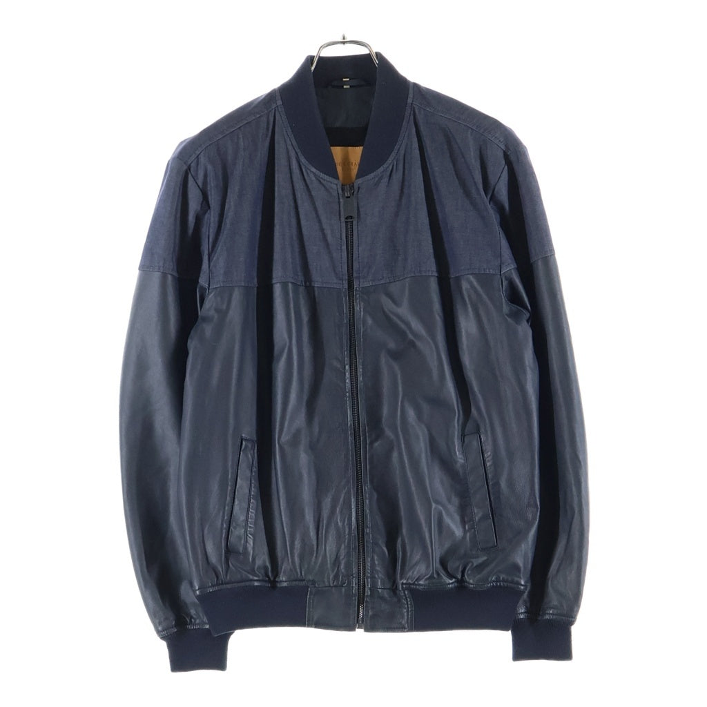 Levi's(リーバイス) MADE&CRAFTED メイドアンドクラフテッド デニムレザー切替 ジップアップブルゾン ブラック/インディゴ PC9-18249-0001