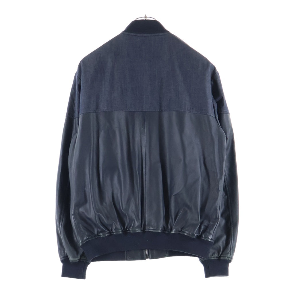 Levi's(リーバイス) MADE&CRAFTED メイドアンドクラフテッド デニムレザー切替 ジップアップブルゾン ブラック/インディゴ PC9-18249-0001