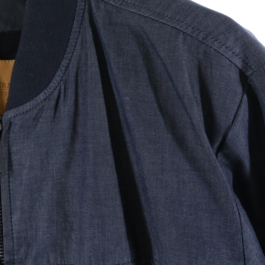 Levi's(リーバイス) MADE&CRAFTED メイドアンドクラフテッド デニムレザー切替 ジップアップブルゾン ブラック/インディゴ PC9-18249-0001