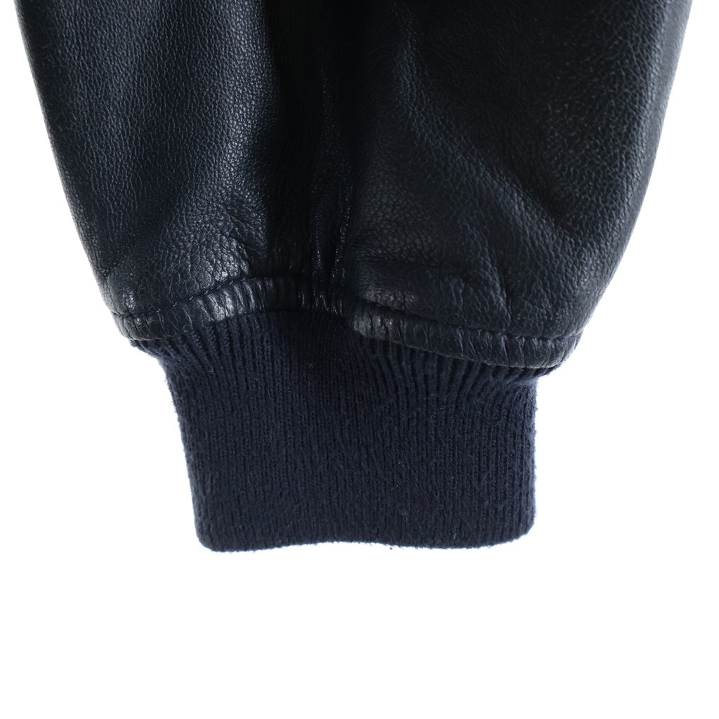 Levi's(リーバイス) MADE&CRAFTED メイドアンドクラフテッド デニムレザー切替 ジップアップブルゾン ブラック/インディゴ PC9-18249-0001