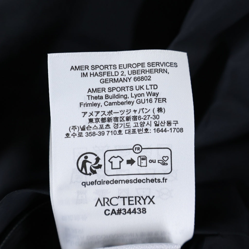 ARC'TERYX(アークテリクス) 23AW EULER INSULATED JACKET オイラー インサレーテッド パファー ナイロンジャケット ブラック X000007200
