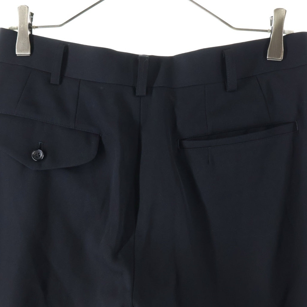 COMME des GARCONS(コムデギャルソン) 26SS SAMPLE サンプル 裾変形デザイン スラックスパンツ ブラック GQ-P011-051 レディース