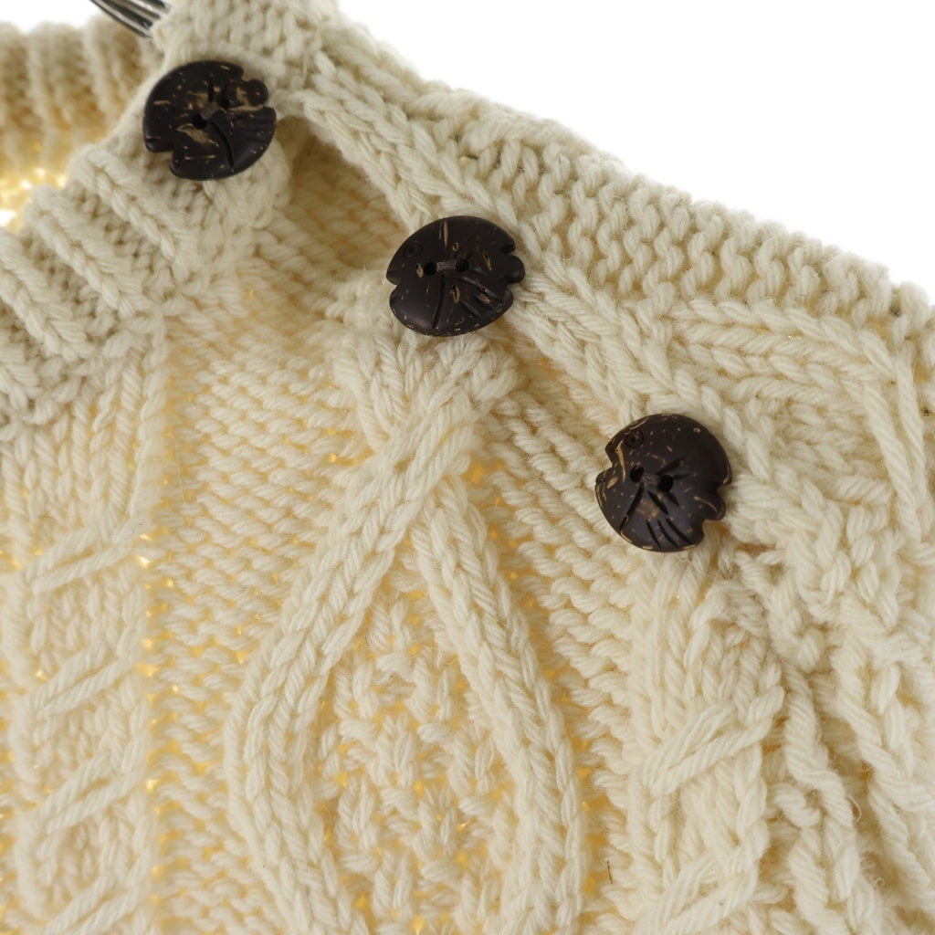 VISVIM(ヴィスヴィム) 20AW BOLLARD CREW KNIT W ボラード クルーネック ウールニットセーター アイボリー0320205012001 レディース