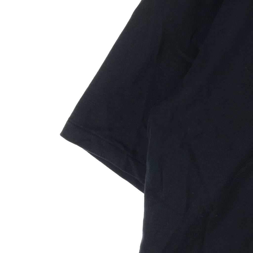 AURALEE(オーラリー) 25SS LUSTER PLAITING BOAT NECK TEE ラスタープレイティング ボートネック半袖Tシャツ カットソー ブラック A00P04GT