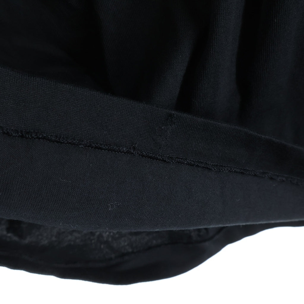 AURALEE(オーラリー) 25SS LUSTER PLAITING BOAT NECK TEE ラスタープレイティング ボートネック半袖Tシャツ カットソー ブラック A00P04GT