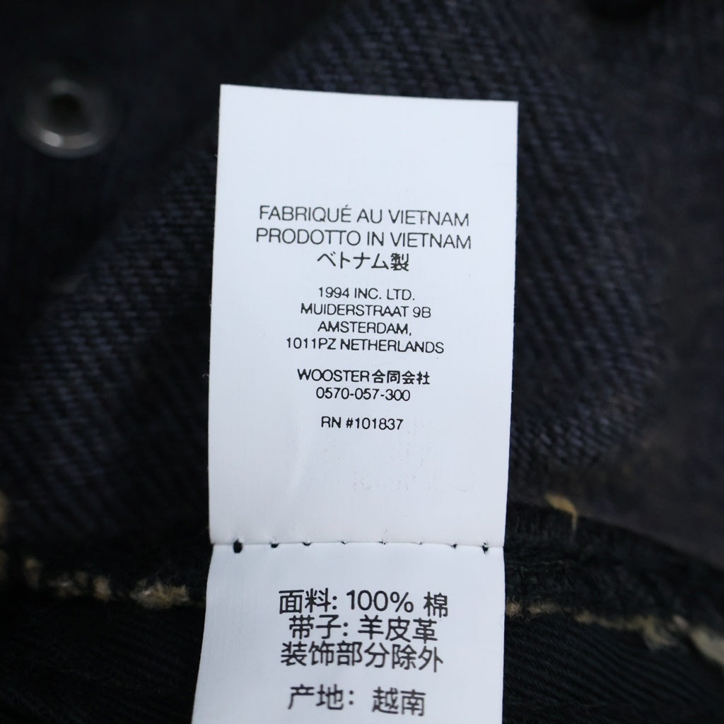 SUPREME(シュプリーム) 26SS Stars Studded Denim Camp Cap スタースタッズ装飾 ウォッシュ加工 デニムキャンプキャップ 帽子 ブラック