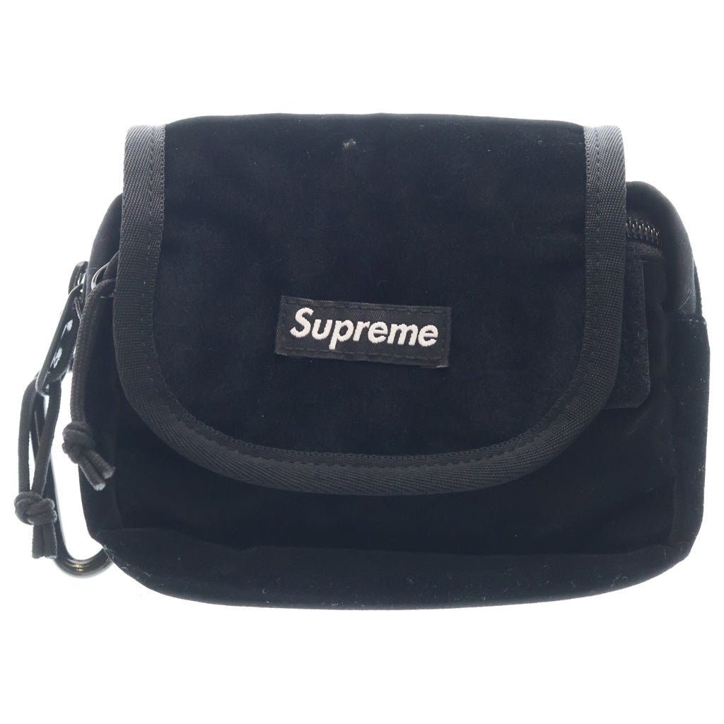 SUPREME(シュプリーム) 25AW Velvet Mini Pouch ベルネットミニポーチ ブラック レディース