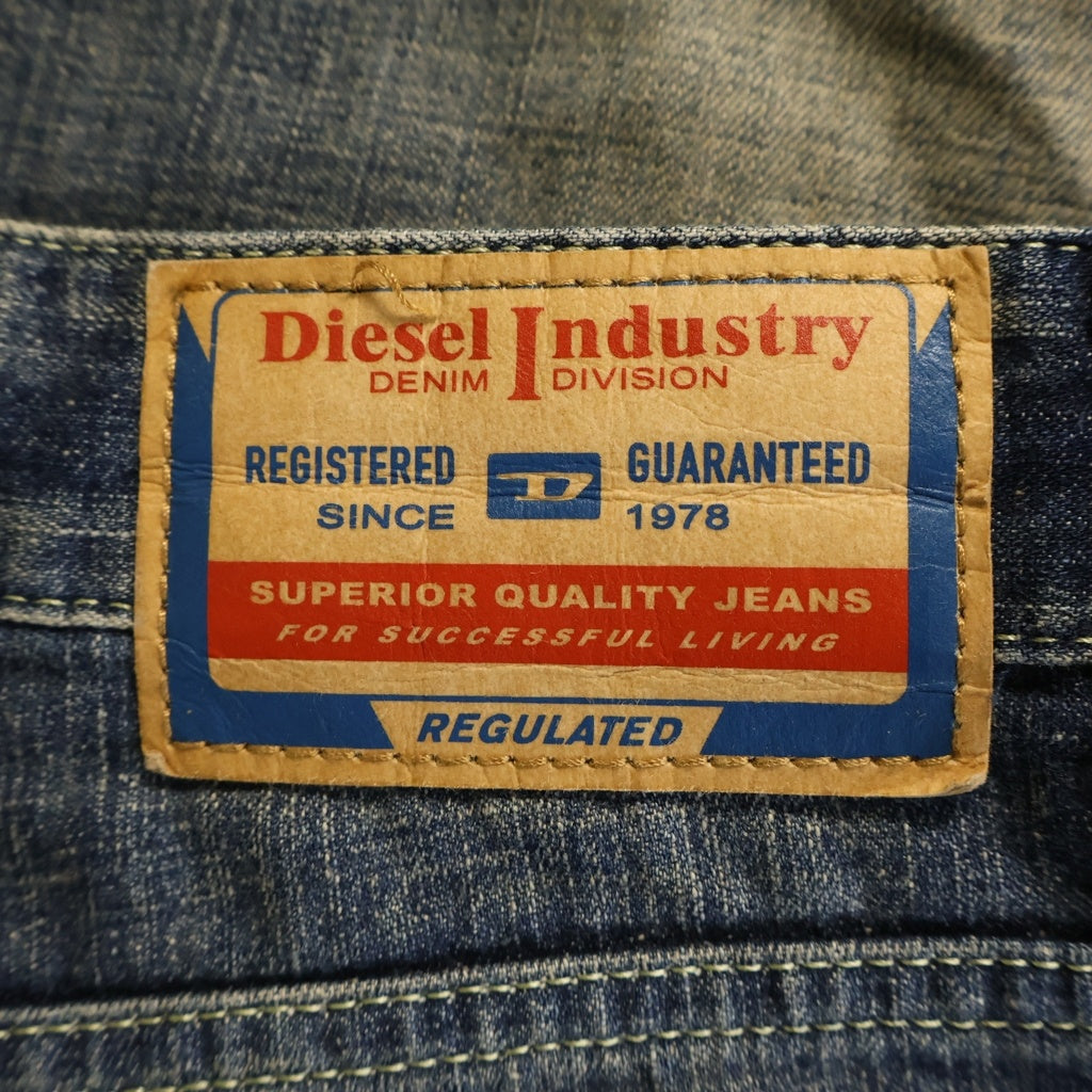DIESEL(ディーゼル) D-SIRE-WORK ボタンフライ リラックスフィット ワイドデニムパンツ インディゴ レディース A09687