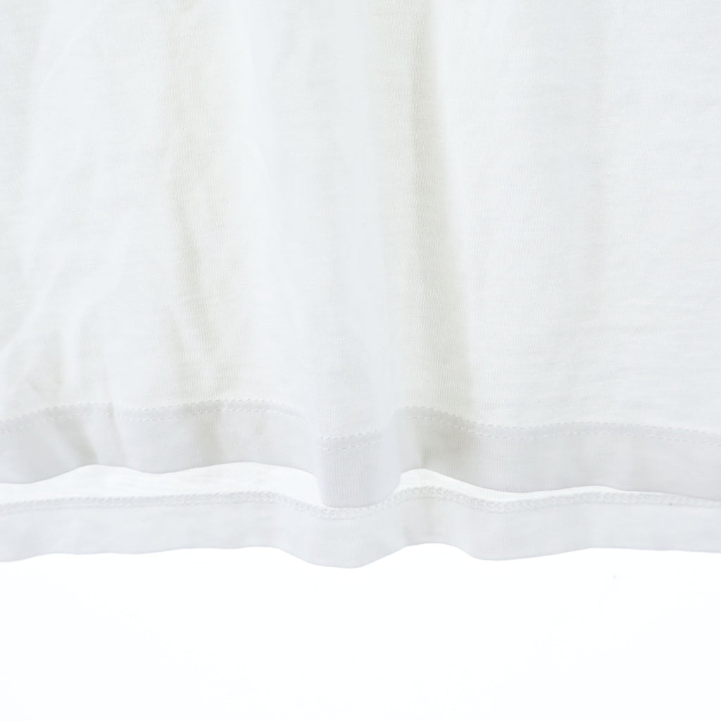 GANNI(ガニー) Basic Jersey Leopard Relaxed T-shirt タイガープリント クルーネック半袖Tシャツ カットソー ホワイト レディース T4124