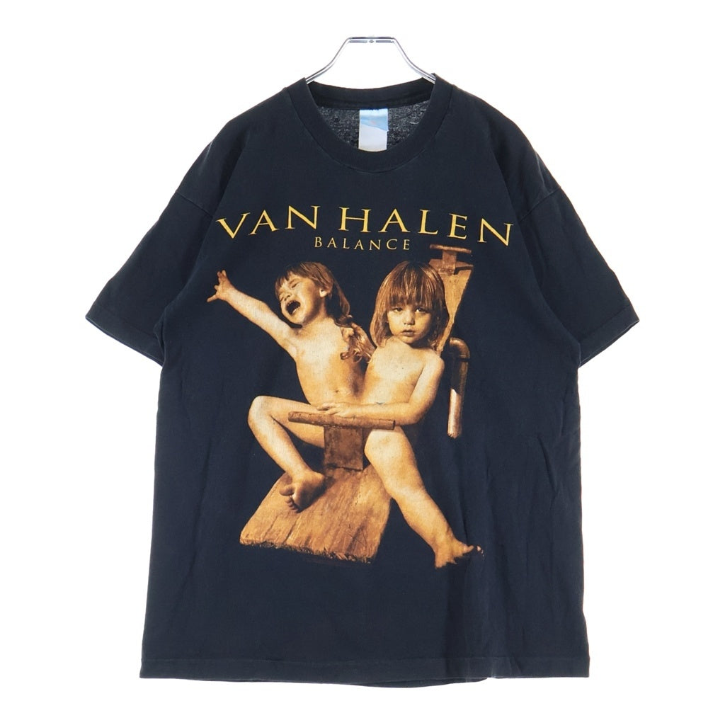 VINTAGE(ヴィンテージ) 90S VINTAGE VAN HALEN BALANCE TOUR 1995 FRUIT OF THE LOOM ヴィンテージ ヴァンへレイン バランスツアー 両面プリントTシャツ 半袖クルーネックカットソー ブラック