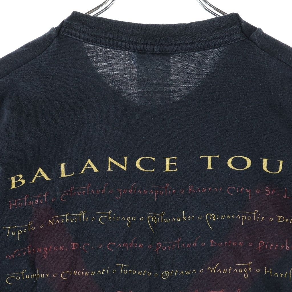VINTAGE(ヴィンテージ) 90S VINTAGE VAN HALEN BALANCE TOUR 1995 FRUIT OF THE LOOM ヴィンテージ ヴァンへレイン バランスツアー 両面プリントTシャツ 半袖クルーネックカットソー ブラック