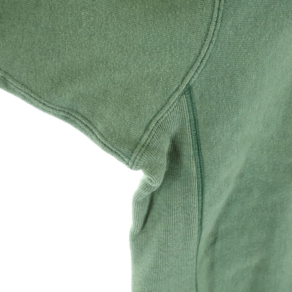 CHAMPION(チャンピオン) 90S VINTAGE REVERSE WEAVE SWEATSHIRT ヴィンテージ リバースウィーブ 刺繍タグ USA製 目あり エルボーパッチ付 クルーネックスウェットトレーナー グリーン/ネイビー