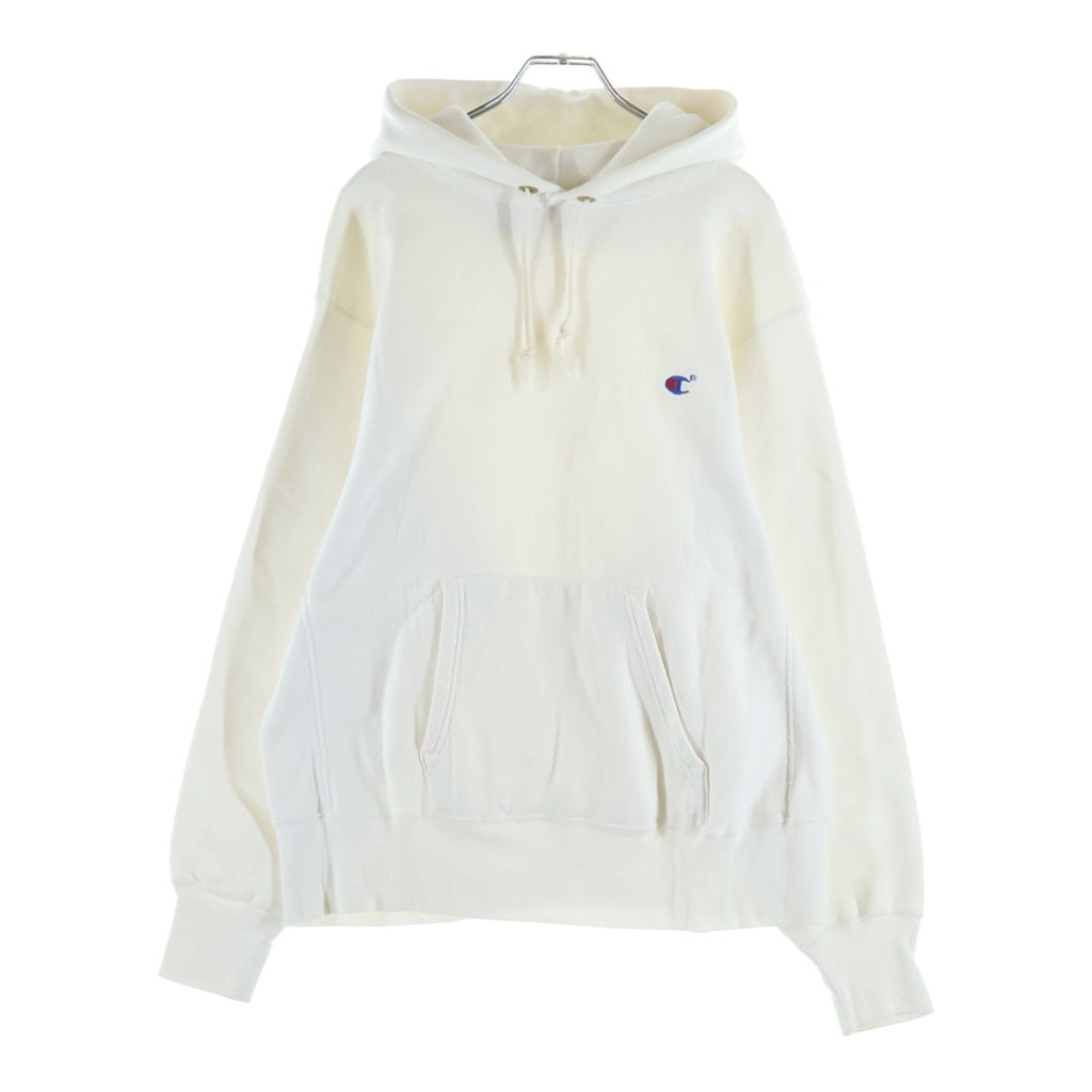 CHAMPION(チャンピオン) 80S VINTAGE REVERSE WEAVE HOODED SWEATSHIRT ヴィンテージ リバースウィーブ レジ目 トリコタグ USA製 プルオーバースウェットパーカー フーディー ホワイト