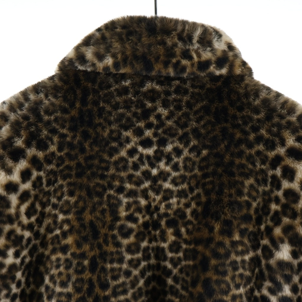 WACKO MARIA(ワコマリア) 25AW ×McGREGOR LEOPARD FUR ANTI-FREEZE JACKET マクレガー レオパード パファー ボアジャケット ベージュ 25FW-WMO-MC02